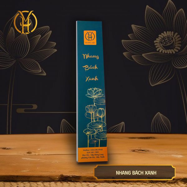 Nhang Trầm Bách Xanh Sạch Cao Cấp 38cm (100 Nén) | Trầm Hương Việt VH