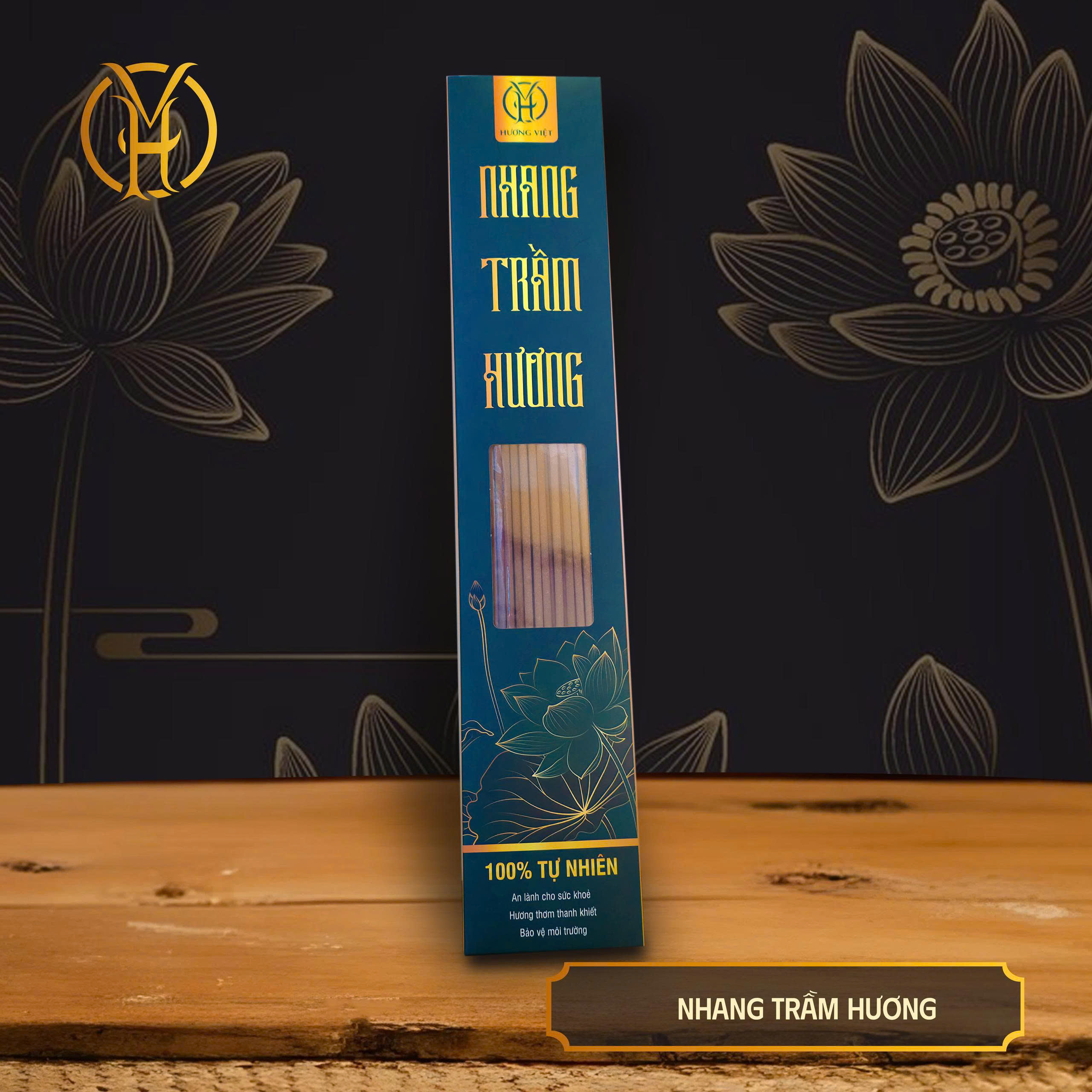 Nhang Trầm Sạch Cao Cấp 38cm (100 Nén) | Trầm Hương Việt VH